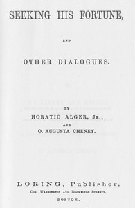 Cover of Seeking his fortune, and other dialogues