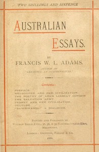 Cover of Australian Essays