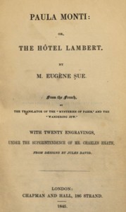 Paula Monti; or, The Hôtel Lambert