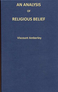 Cover of An analysis of religious belief
