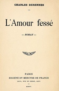 Cover of L'amour fessé