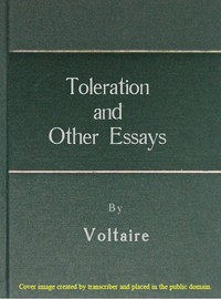 Cover of Toleration and other essays