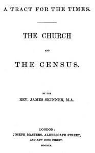 Cover of A Tract for the Times: The Church and the Census