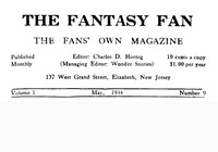 Cover of The Fantasy Fan, Volume 1, Number 9, May 1934
