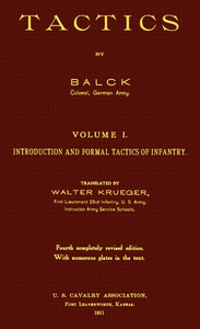 Cover of Tactics, Volume 1 (of 2). Introduction and Formal Tactics of Infantry