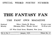 Cover of The Fantasy Fan, Volume 2, Number 5, January 1935