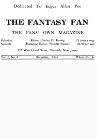 Cover of The Fantasy Fan, Volume 2, Number 4, December 1934