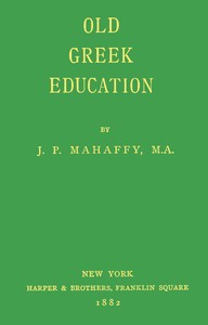 Cover of Old Greek Education