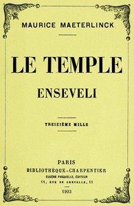 Cover of Le temple enseveli