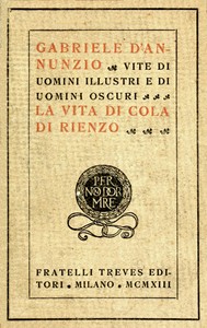 Cover of La vita di Cola di Rienzo