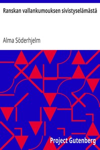 Cover of Ranskan vallankumouksen sivistyselämästä