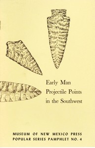 Cover of Early Man Projectile Points in the Southwest