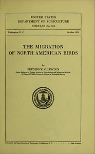 Cover of The Migration of North American Birds (1935)