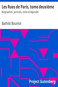 Cover of Les Rues de Paris, tome deuxième