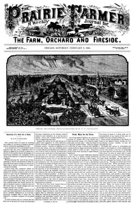 Cover of Prairie Farmer, Vol. 56: No. 5, February 2, 1884.