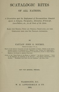 Cover of Scatalogic Rites of All Nations