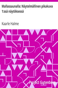 Cover of Mallassaunalla: Näytelmällinen pikakuva 1:ssä näytöksessä