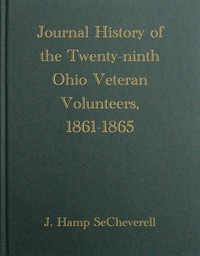 Cover of Journal History of the Twenty-Ninth Ohio Veteran Volunteers, 1861-1865