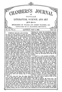 Cover of Chambers's Journal of Popular Literature, Science, and Art, Fifth Series, No. 18, Vol. I, May 3, 1884