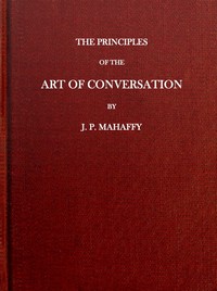 Cover of The Principles of the Art of Conversation