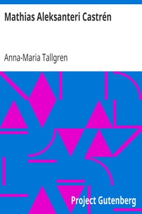Cover of Mathias Aleksanteri Castrén