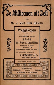 Cover of De millioenen uit Deli