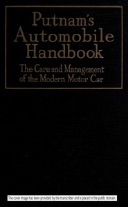 Cover of Putnam's Automobile Handbook: The Care and Management of the Modern Motor-Car