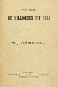 Cover of Nog eens: de millioenen uit Deli