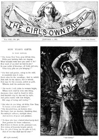 Cover of The Girl's Own Paper, Vol. VIII, No. 366, January 1, 1887