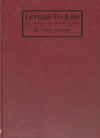 Cover of Letters to Judd, an American Workingman