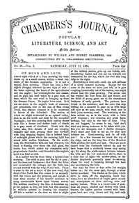 Cover of Chambers's Journal of Popular Literature, Science, and Art, Fifth Series, No. 28, Vol. I, July 12, 1884