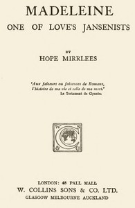 Madeleine: One of Love's Jansenists