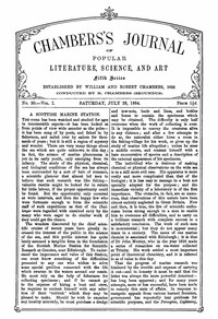 Cover of Chambers's Journal of Popular Literature, Science, and Art, Fifth Series, No. 30, Vol. I, July 26, 1884