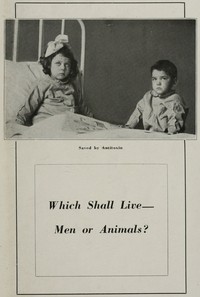 Cover of Which Shall Live—Men or Animals?