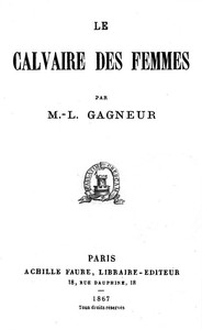 Cover of Le Calvaire des Femmes