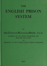 Cover of The English Prison System