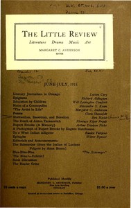 Cover of The Little Review, June-July 1915 (Vol. 2, No. 4)