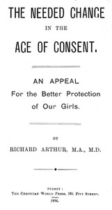 Cover of The Needed Change in the Age of Consent