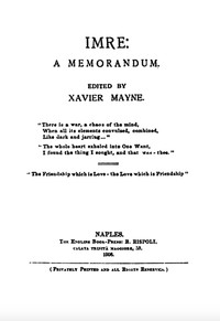 Cover of Imre: A Memorandum