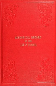 Cover of Historical record of the Thirteenth, First Somerset, or the Prince Albert's  Regiment of Light Infantry