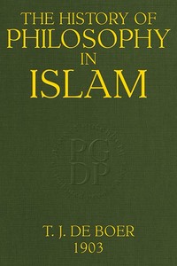 Cover of The History of Philosophy in Islam