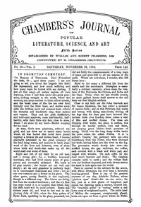 Cover of Chambers's Journal of Popular Literature, Science, and Art, Fifth Series, No. 48, Vol. I, November 29, 1884