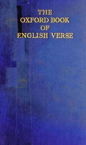 Cover of The Oxford Book of English Verse, 1250-1900