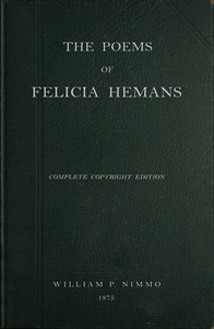 Cover of The Poems of Felicia Hemans