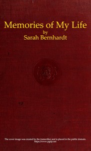 Cover of Memories of My Life