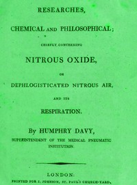 Cover of Researches Chemical and Philosophical; Chiefly concerning nitrous oxide