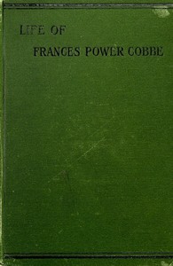 Cover of Life of Frances Power Cobbe, as told by herself