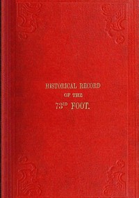 Cover of Historical Record of the Seventy-Third Regiment