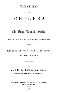 Cover of Treatment of Cholera in the Royal Hospital, Haslar