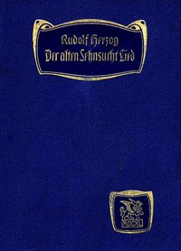 Cover of Der alten Sehnsucht Lied: Erzählungen